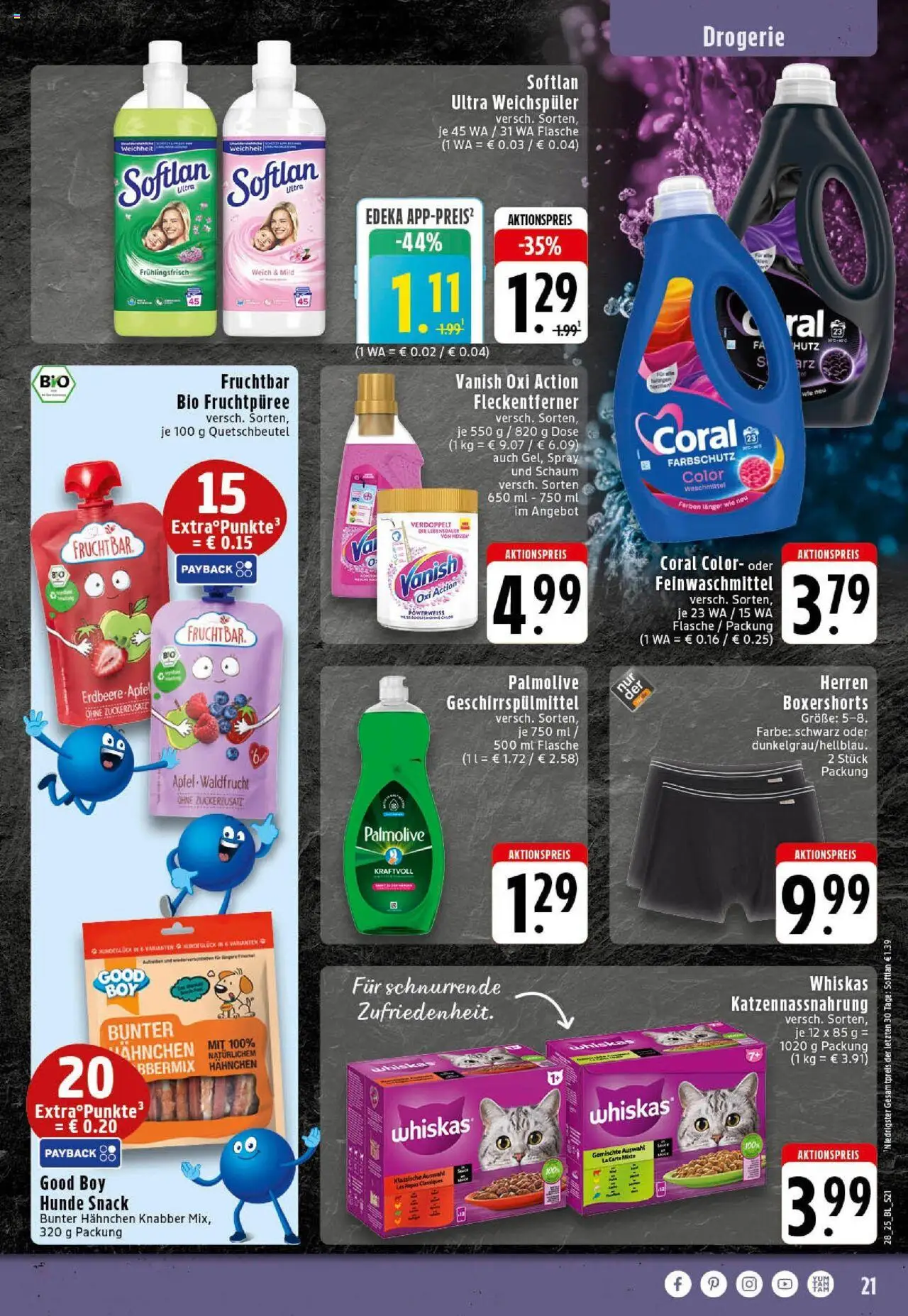 Edeka prospekt Westerkappeln	 - gültig ab dem 06.07.2025 | Seite: 21 | Produkte: Hahnchen, Äpfel, Weichspüler, Whiskas