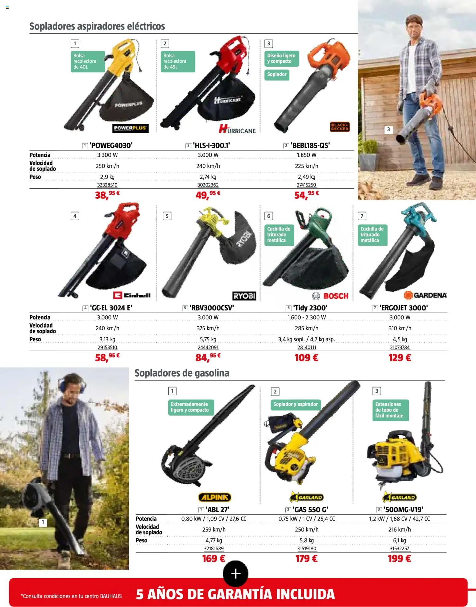 Bauhaus Jardín │ válido desde el 16.03.2026 | Página: 30 | Productos: Bolsa, Peso, Aspirador