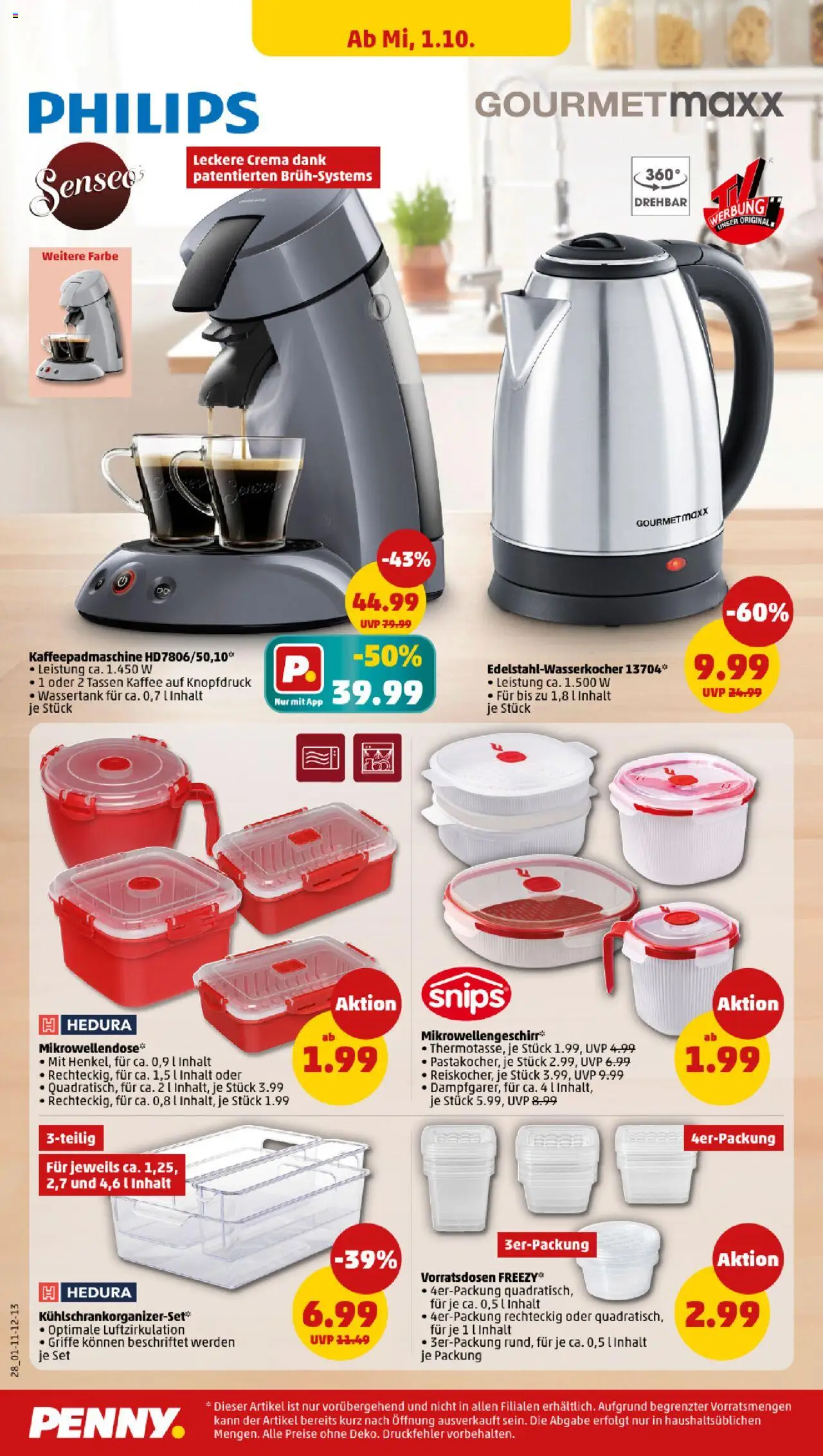 Penny Prospekt 	 – gültig ab 29.09.2025 | Seite: 28 | Produkte: Philips, Kaffee