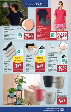 Pogląd oferty "Aldi gazetka" - ważna od 27.04.2026 | Strona: 39 | Produkty: Bluzka, Majtki, Biustonosz, Piżama