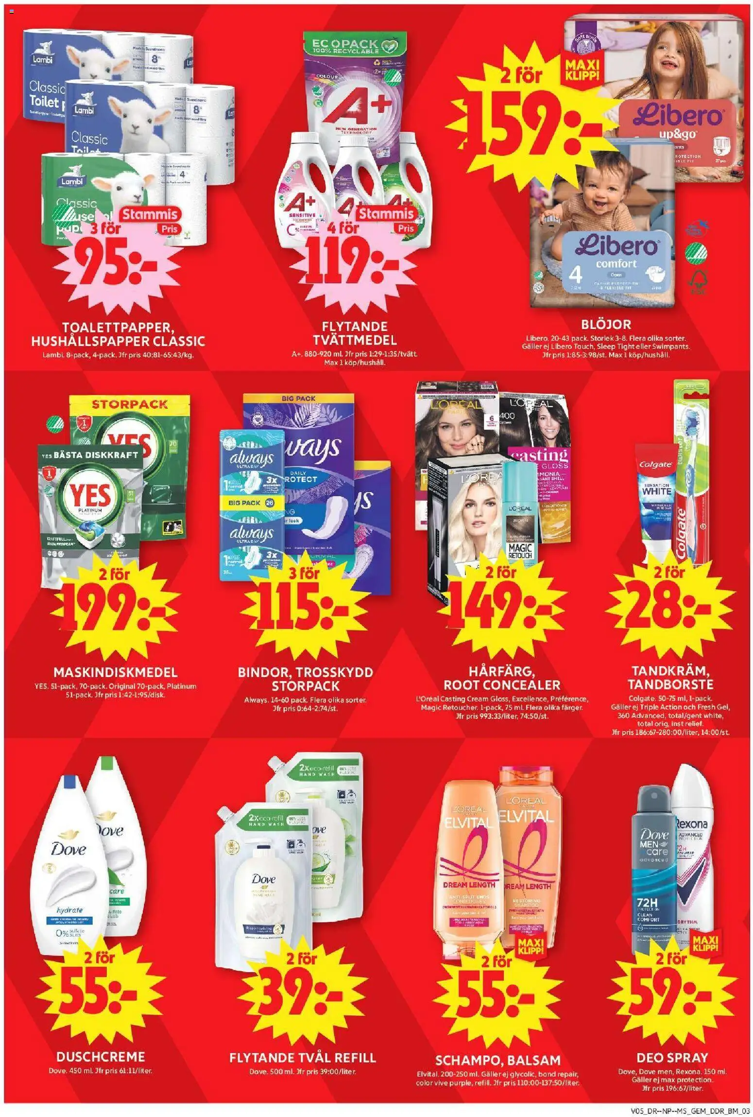 ICA Maxi reklamblad aktuell från 26.01.2026 | Sida: 7 | Produkter: Balsam, Deodorant, Öl, Pads