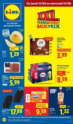 LIDL - Prévisualisation de LIDL - Plus c'est grand, plus c'est fou ! Les formats XXL sont encore en rayon chez Lidl. valide à partir de 20.08.2025