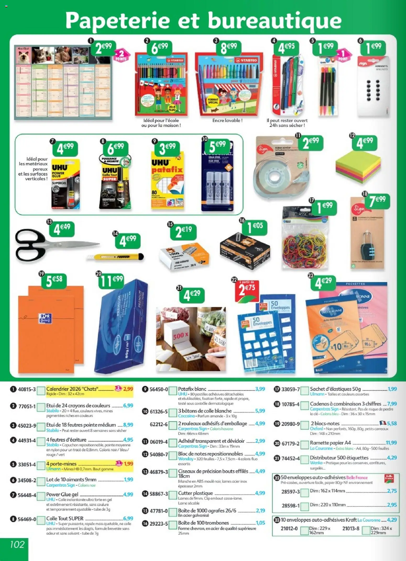 {H1} | Page: 102 | Produits: Étui, Clé, Parfum, Ciseaux