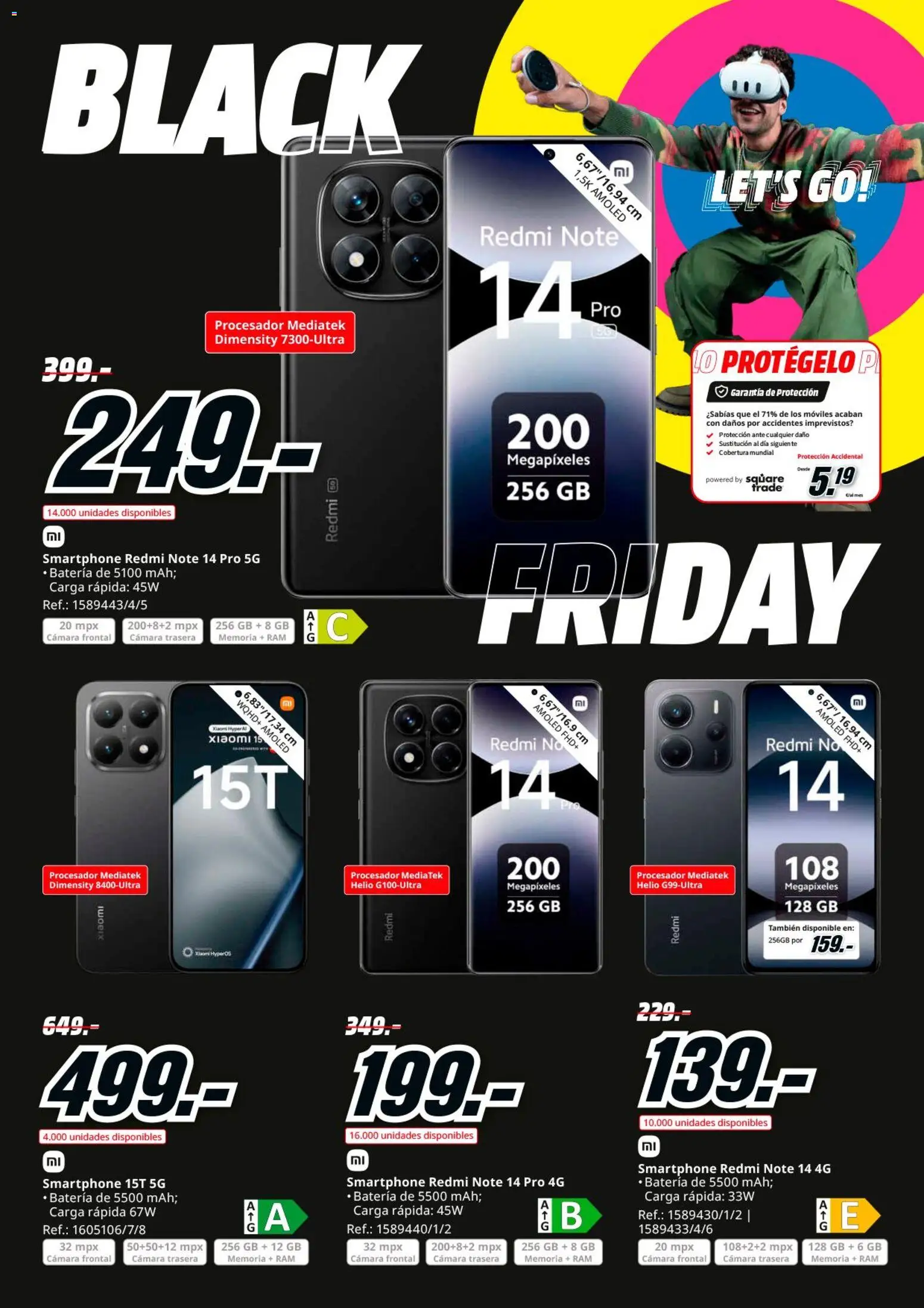 Media Markt Black Friday │ válido desde el 21.11.2025 | Página: 34 | Productos: Smartphone, Cámara, Batería