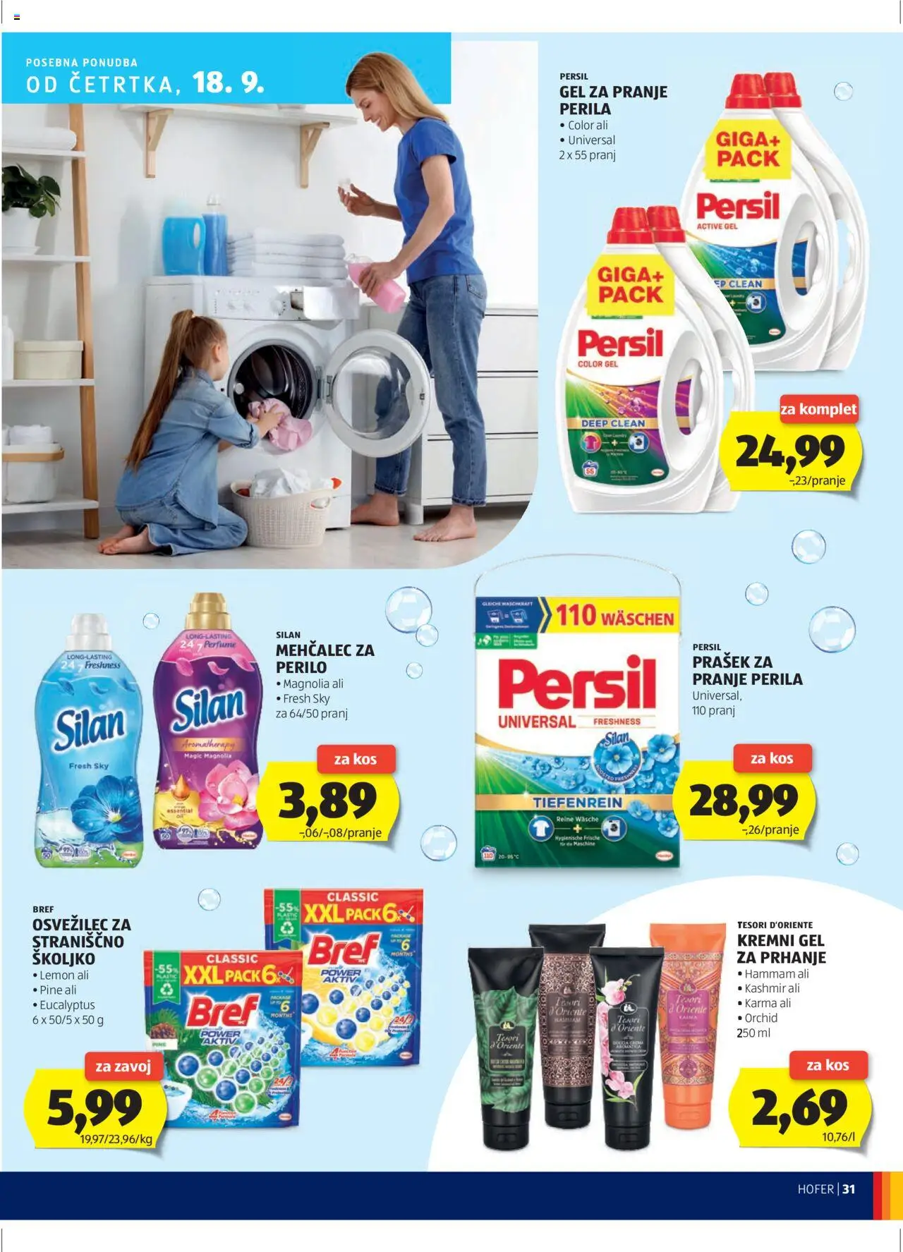 Hofer SI katalog | vrijedi od 11.09.2025 | Stranica: 31 | Proizvodi: Persil
