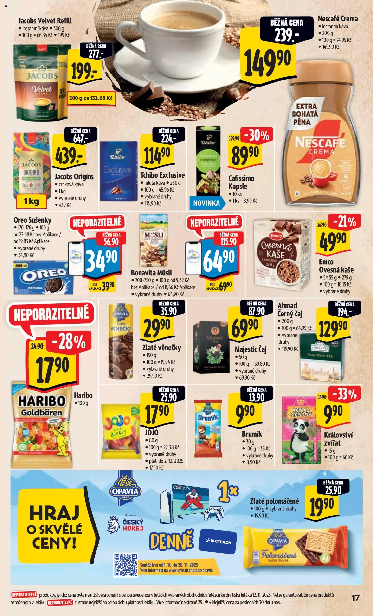 Albert leták - Hypermarket od 19.11.2025 | Strana: 26 | Produkty: Káva, Haribo, Ovesná kaše, Cafissimo