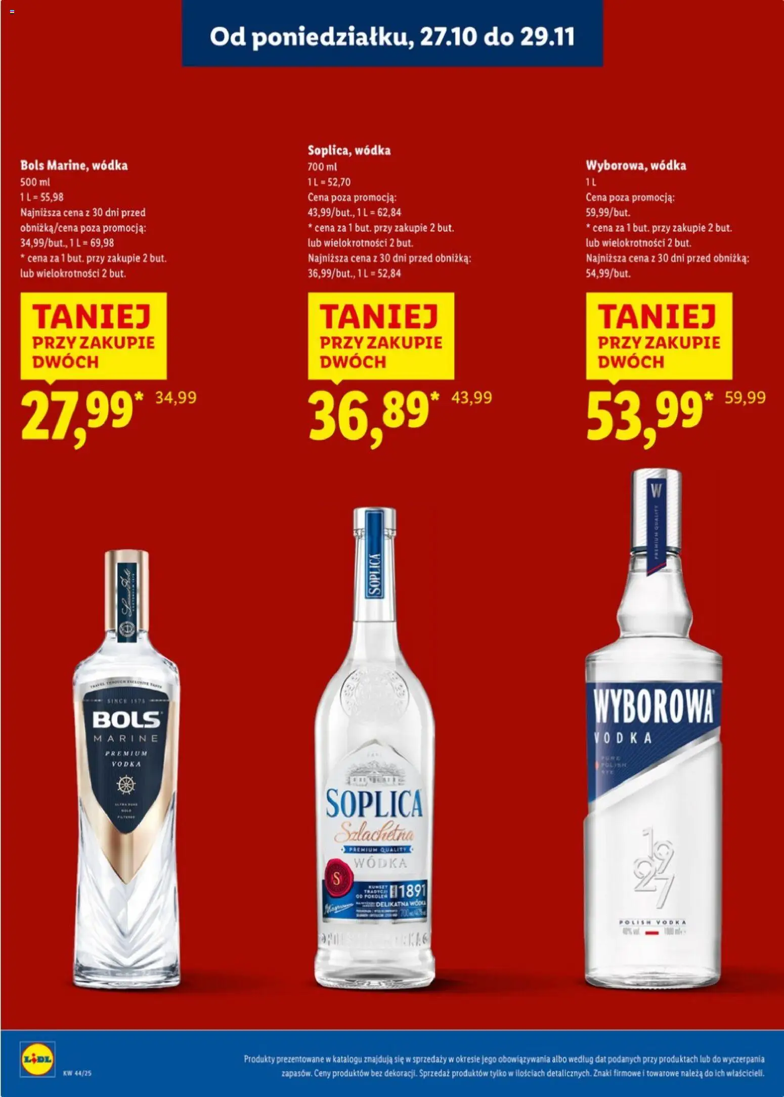Lidl Katalog alkoholi mocnych od 27.10.2025 | Strona: 5 | Produkty: Vodka, Wódka
