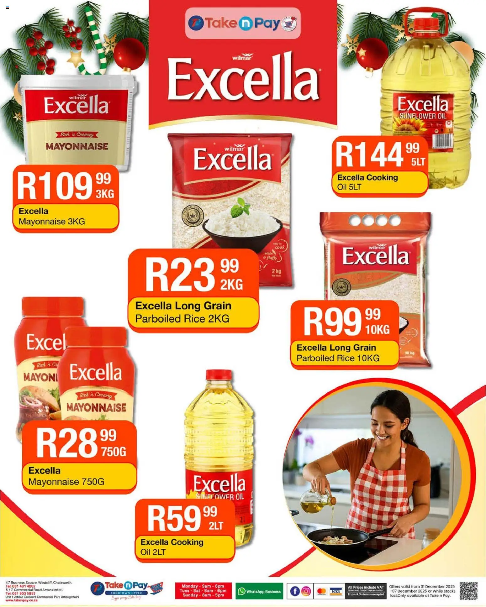 New Take n Pay catalogue – valid from 01.12.2025 | Page: 14 | Products: Oil, Rice, Mayonnaise