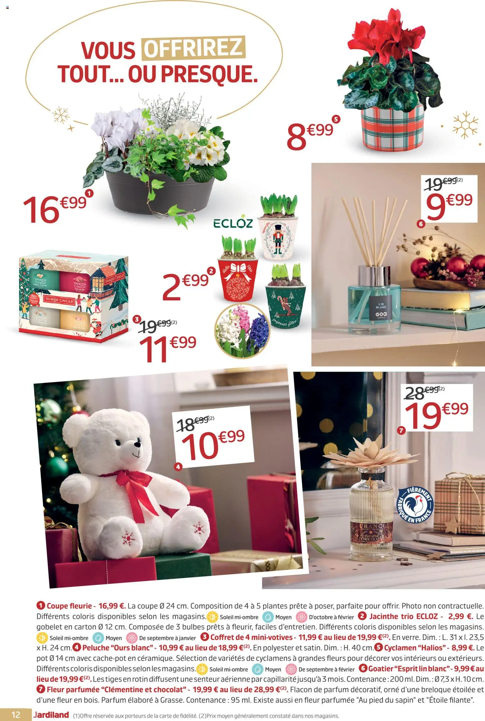 {H1} | Page: 12 | Produits: Clémentine, Plantes, Peluche, Parfum