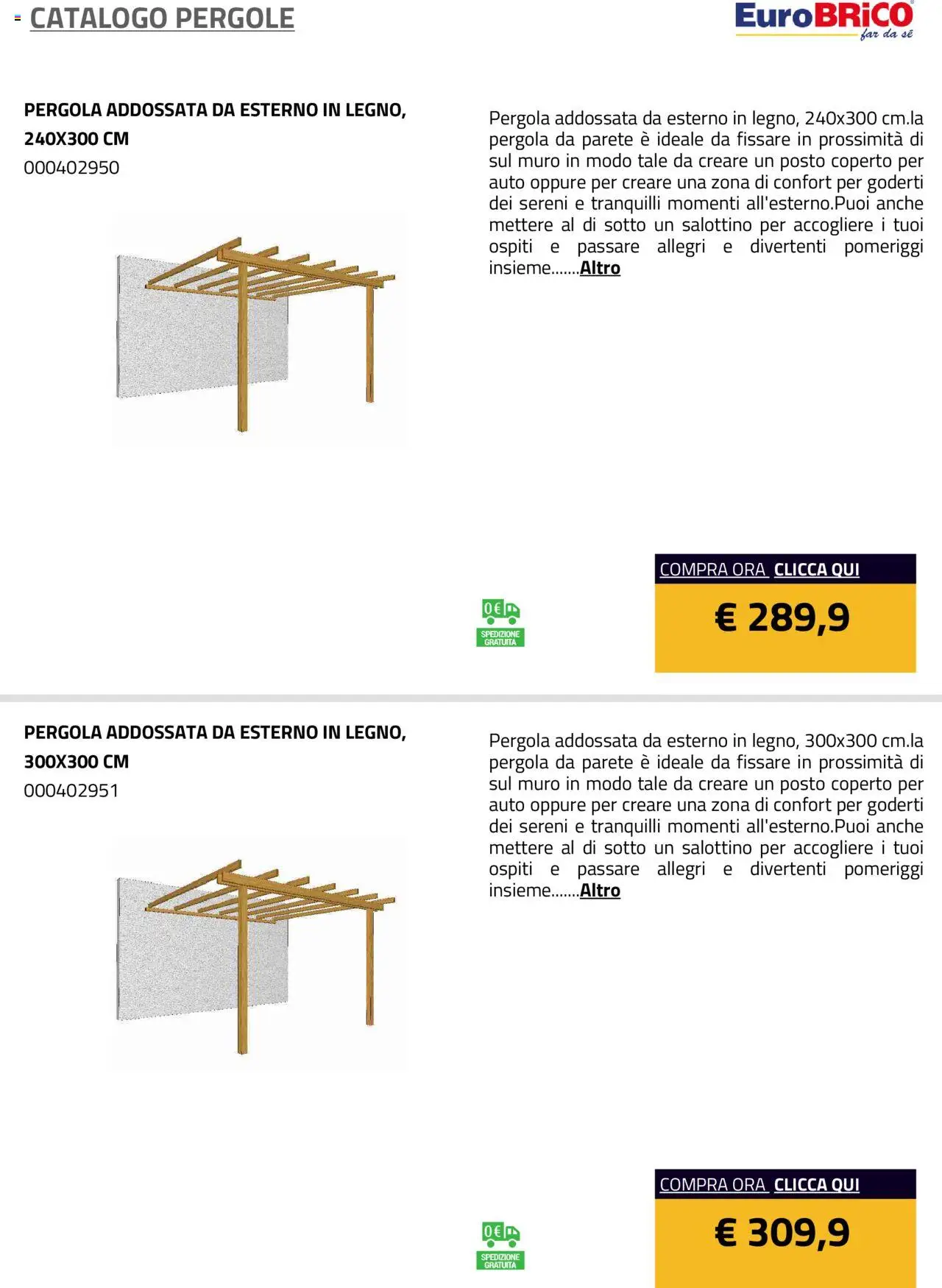Volantino Eurobrico del 23.07.2025 | Pagina: 13 | Prodotti: Pergola