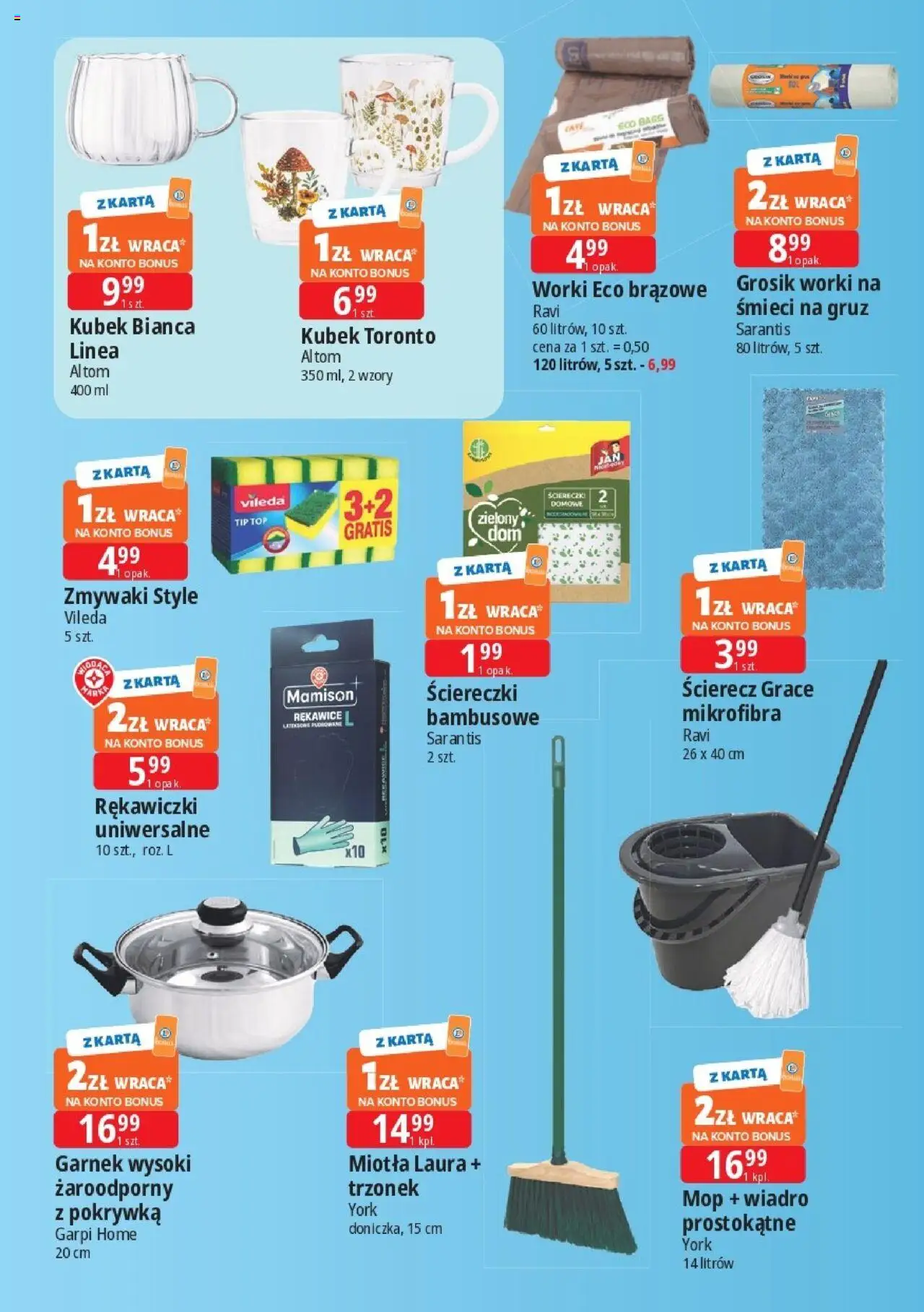 E.Leclerc Gazetka - Wrocław od 19.09.2025 | Strona: 2 | Produkty: Karta, Top, Rękawiczki, Garnek