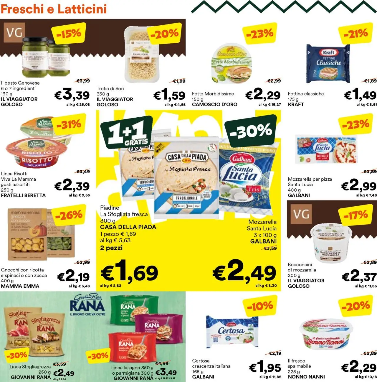 Volantino Unes del 27.08.2025 | Pagina: 8 | Prodotti: Pizza, Mozzarella, Pesto, Tonno