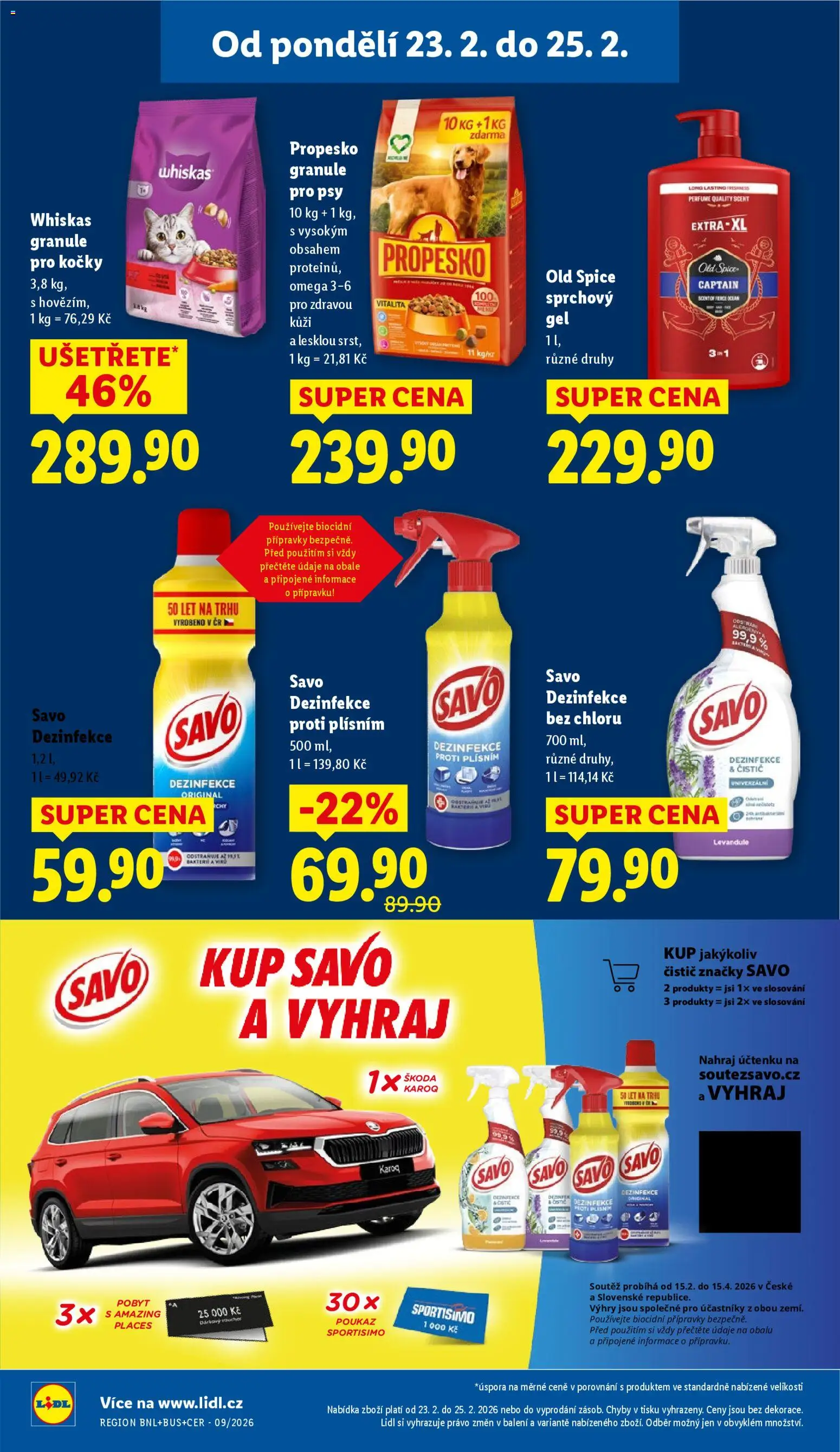 Lidl leták od 23.02.2026 | Strana: 24 | Produkty: Propesko, Savo, Old Spice, Savo proti plísním