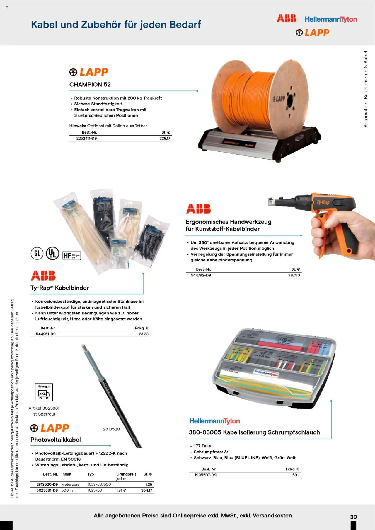 Conrad Aktionskatalog gültig ab 25.08.2025 | Seite: 41 | Produkte: Kabel