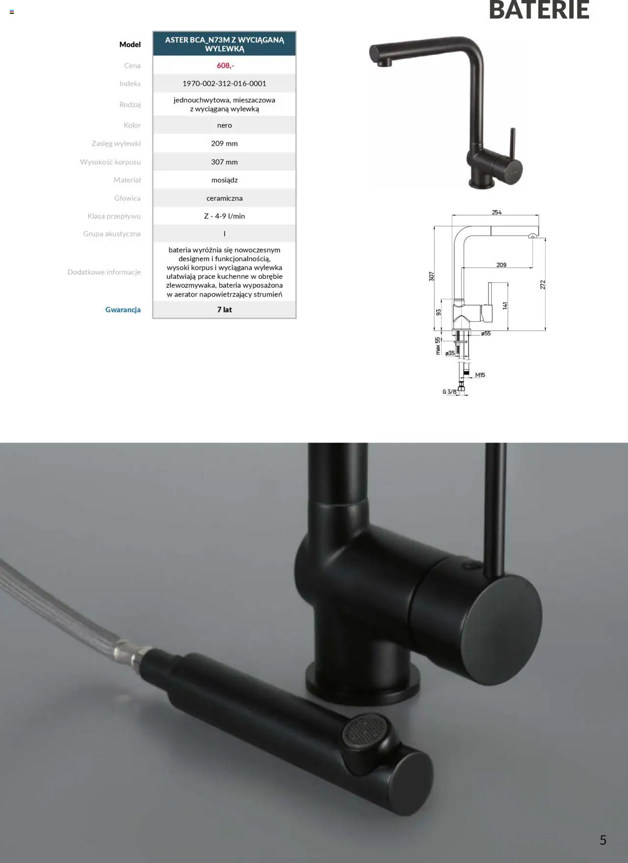 Salony Agata Gazetka - Deante Armatura od 01.09.2025 | Strona: 5 | Produkty: Baterie, Bateria