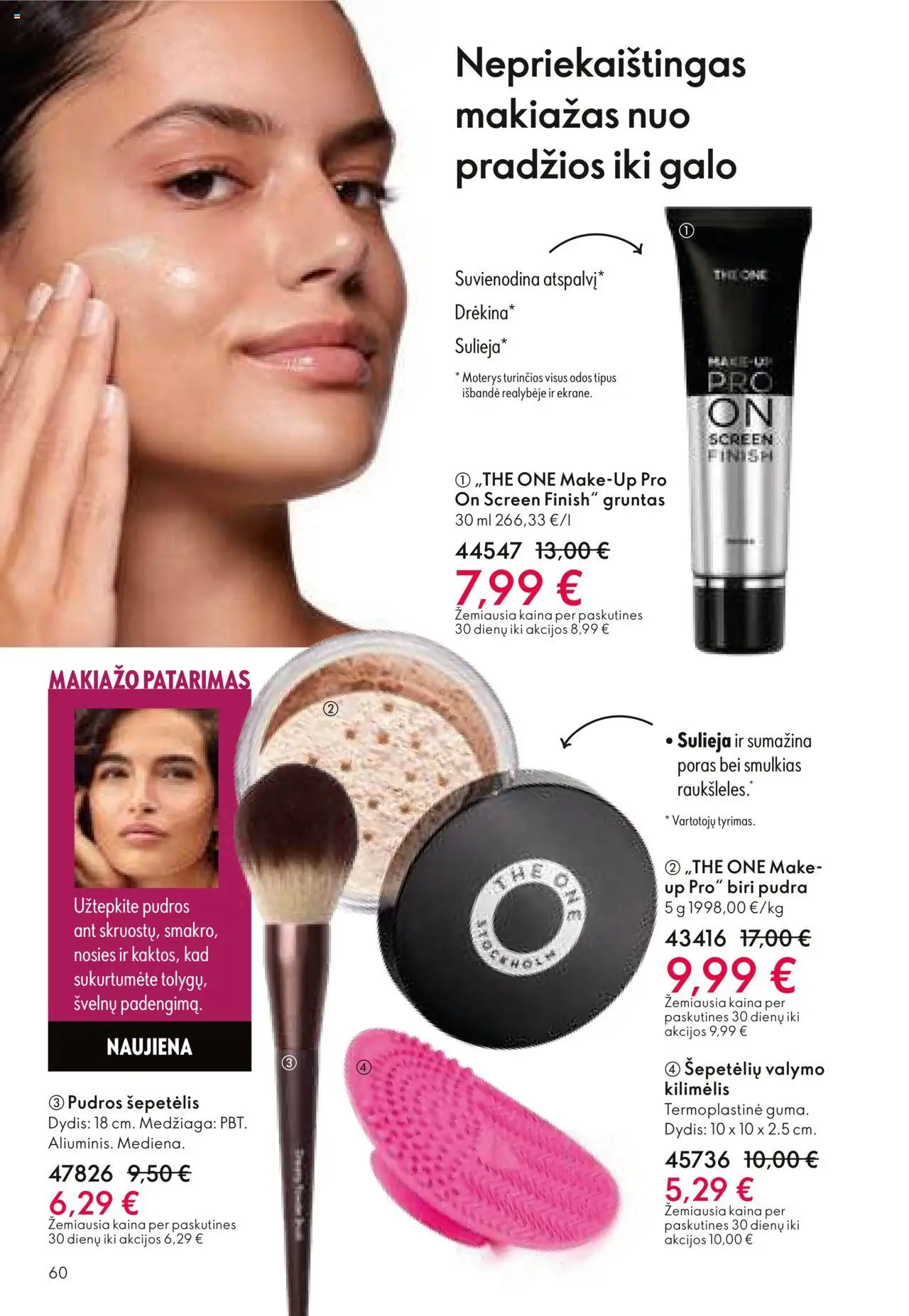 Oriflame - Katalogas 12 2025│galioja nuo 24.08.2025 | Puslapis: 60 | Prekių: Makiažas, Pudra, Šepetėlis, Kilimėlis