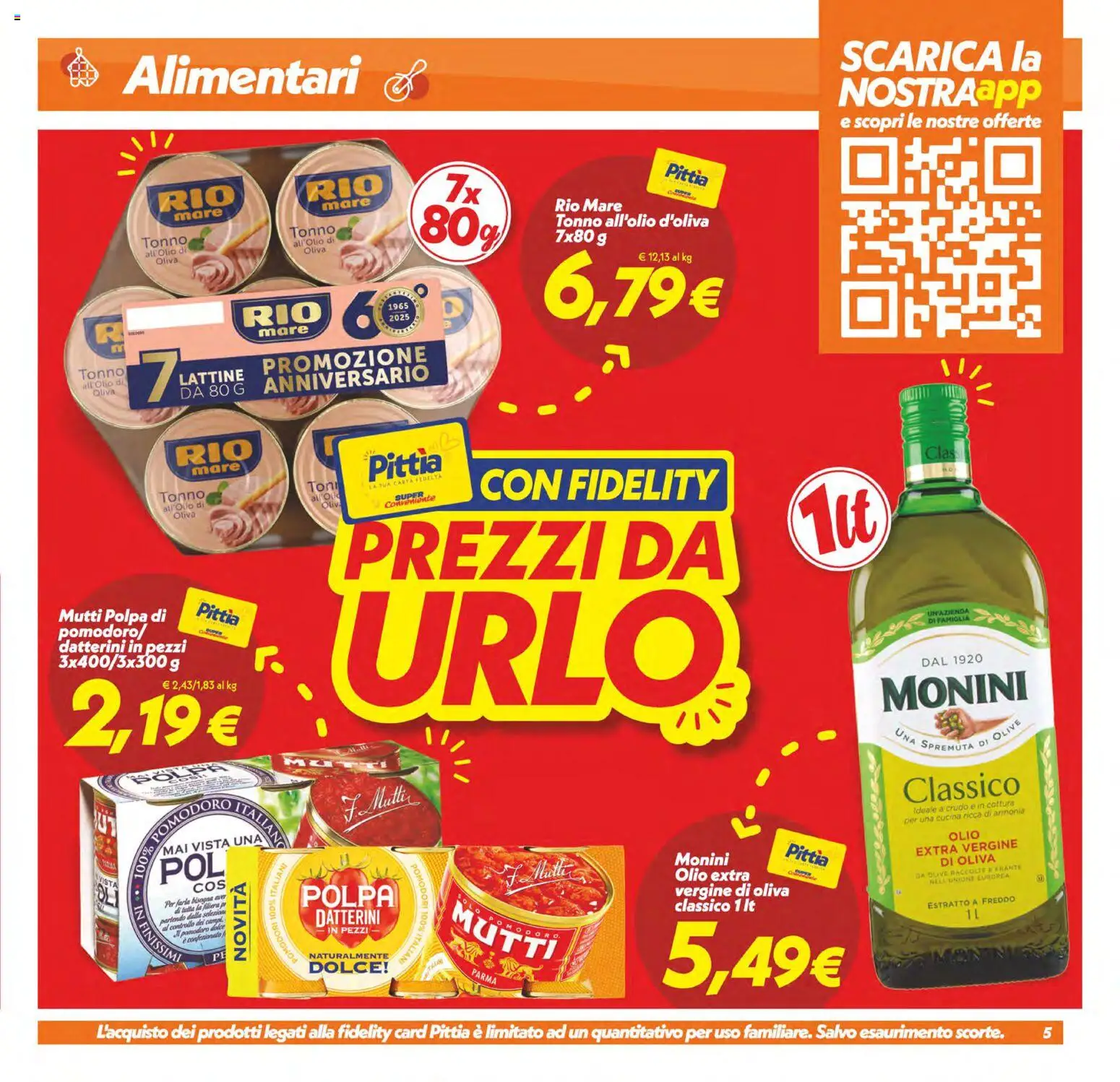 Volantino SuperConveniente del 23.01.2026 | Pagina: 5 | Prodotti: Pomodoro, Pomodori, Tonno, Olio di Oliva