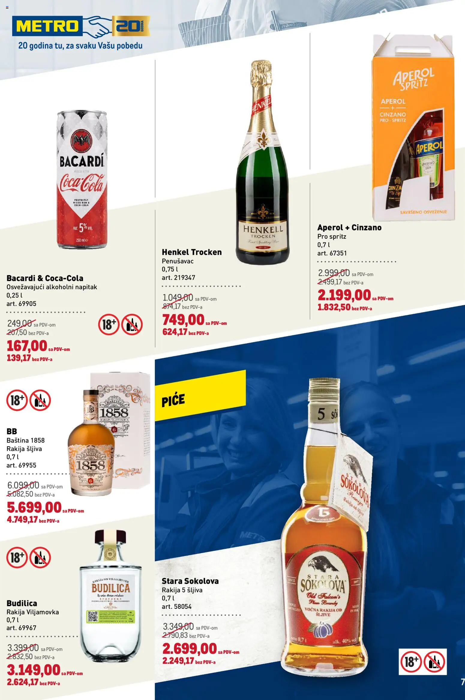 Metro katalog - važi od 13.11.2025 | Strana: 7 | Proizvode: Rakija, Šljiva