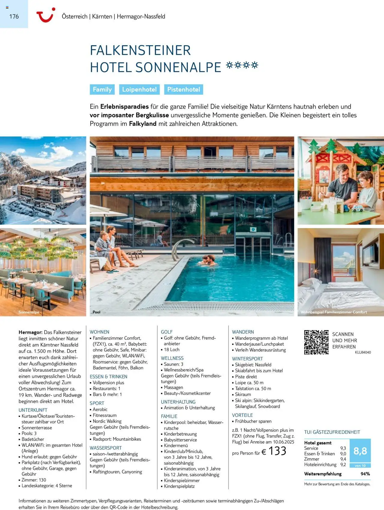 TUI Prospekt 	 – gültig ab 01.11.2024 | Seite: 176 | Produkte: Babybett, Walking, Ski, Wasser