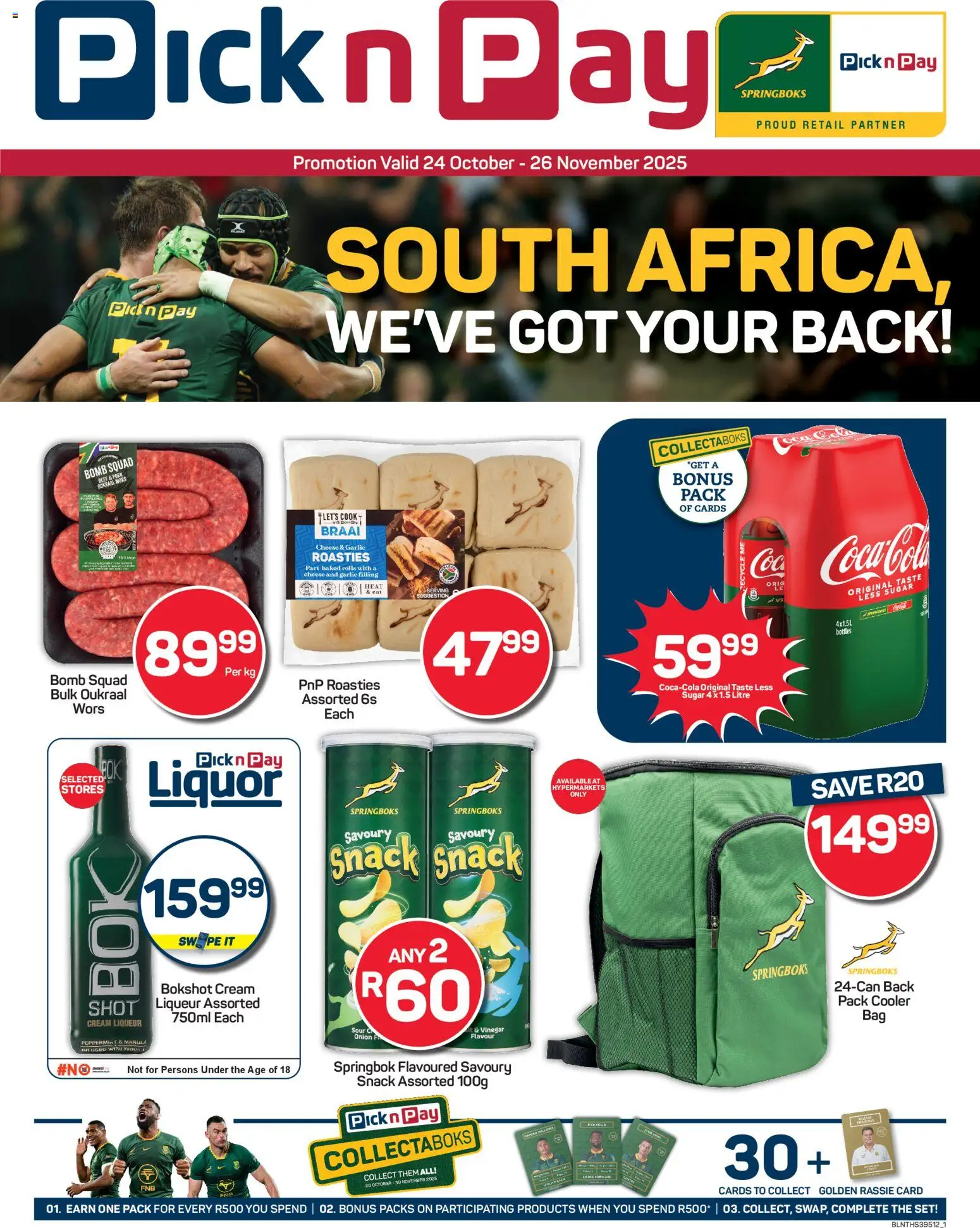 New Pick n Pay catalogue – valid from 24.10.2025 | Page: 1 | Products: Pork, Beef, Cream, Garlic