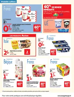 Auchan - Prévisualisation de Auchan - Produits laitiers valide à partir de 17.02.2026 | Page: 4 | Produits: Yaourt grec, Lit, Fraises, Skyr