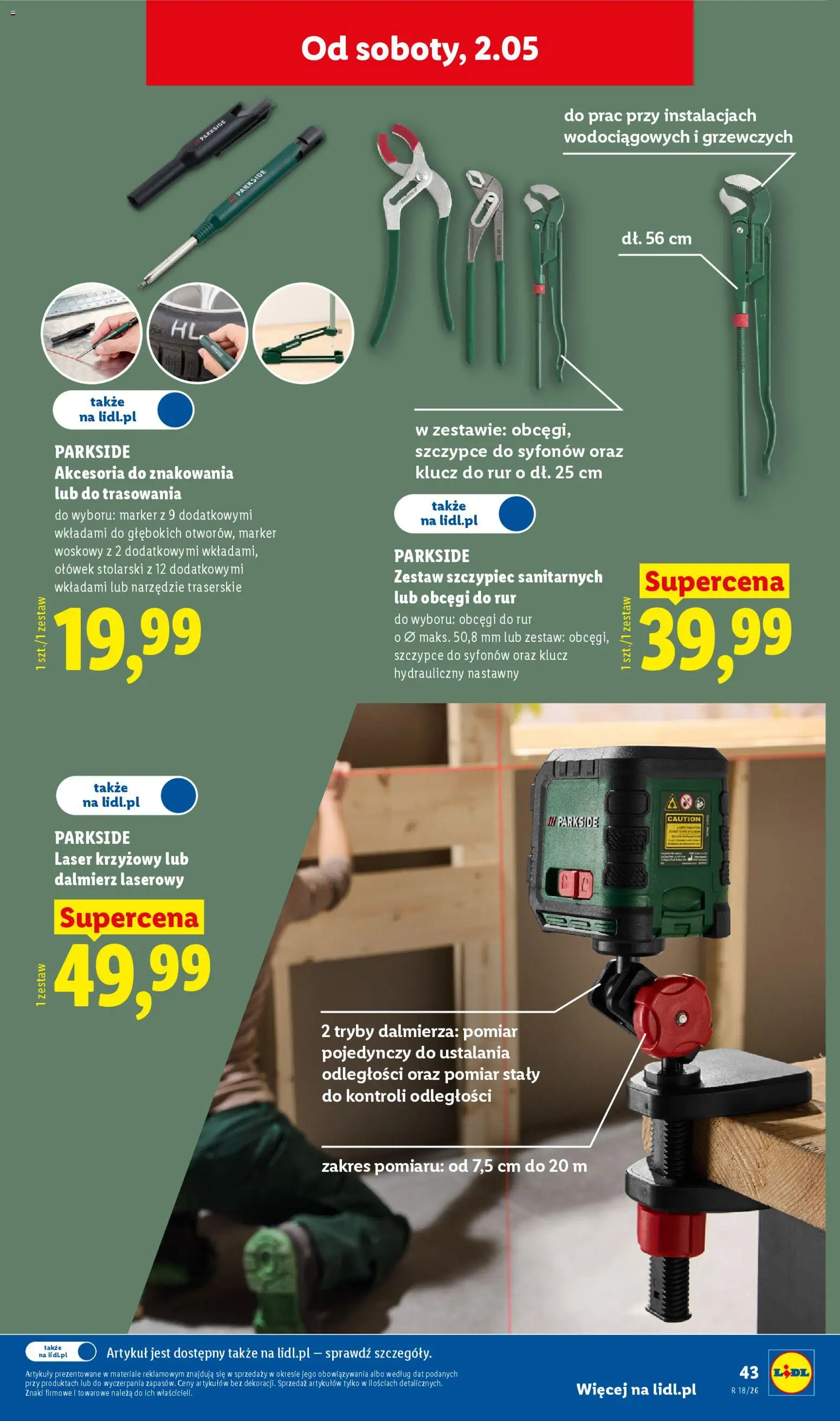 Lidl Katalog od 27.04.2026 | Strona: 51 | Produkty: Dalmierz laserowy, Laser krzyżowy