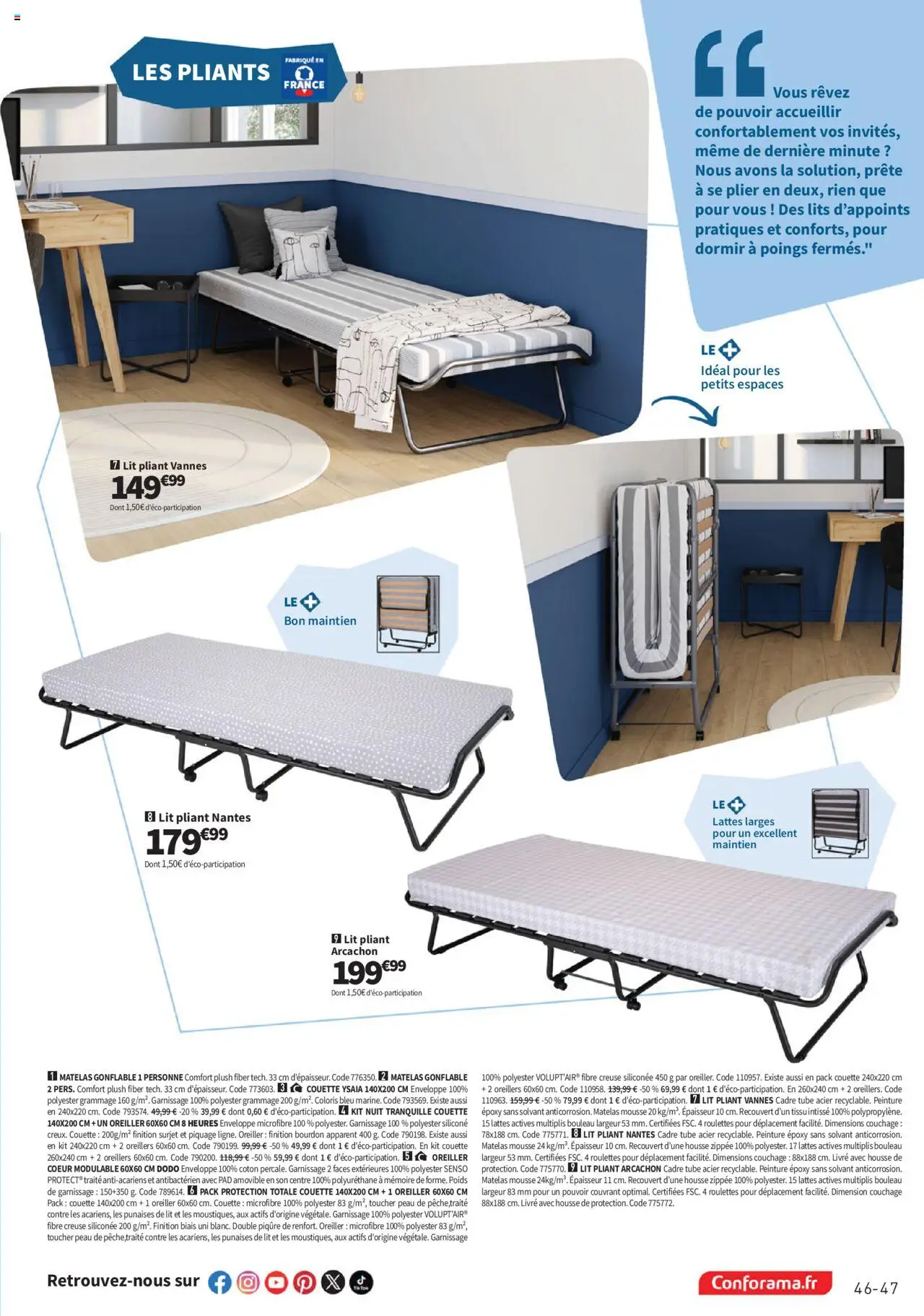  | Page: 47 | Produits: Poids, Coton, Enveloppe, Matelas