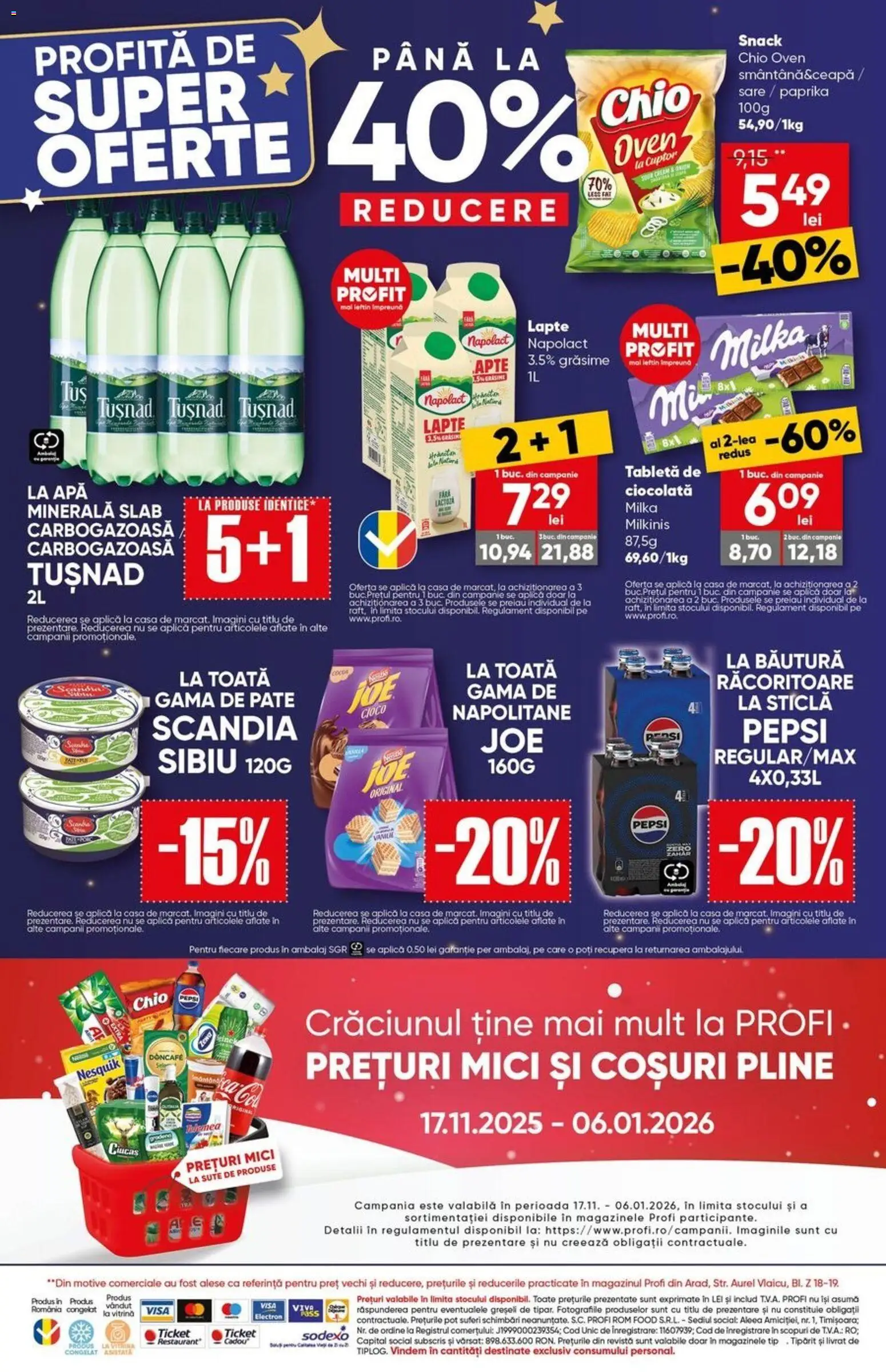 Noul catalog Profi – valabil de la 26.12.2025 | Pagină: 16 | Produse: Pate, Vitrină, Rom, Apă