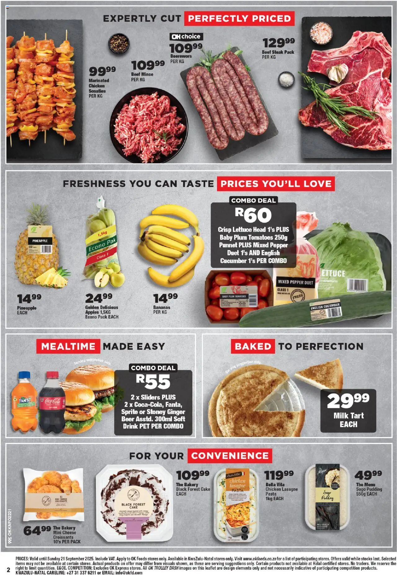 New OK Foods catalogue – valid from 10.09.2025 | Page: 2 | Products: Boerewors, Milk, Beer, Chicken