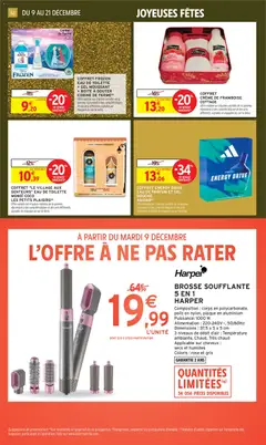 Intermarché - Prévisualisation de COFFRET ENERGY DRIVE EAU DE PARFUM ET GEL DOUCHE ADIDAS, Coffret Energy Drive eau de parfum et gel douche valide à partir de 09.12.2025 | Page: 52 | Produits: Parfum, Eau de toilette, Brosse, Lait