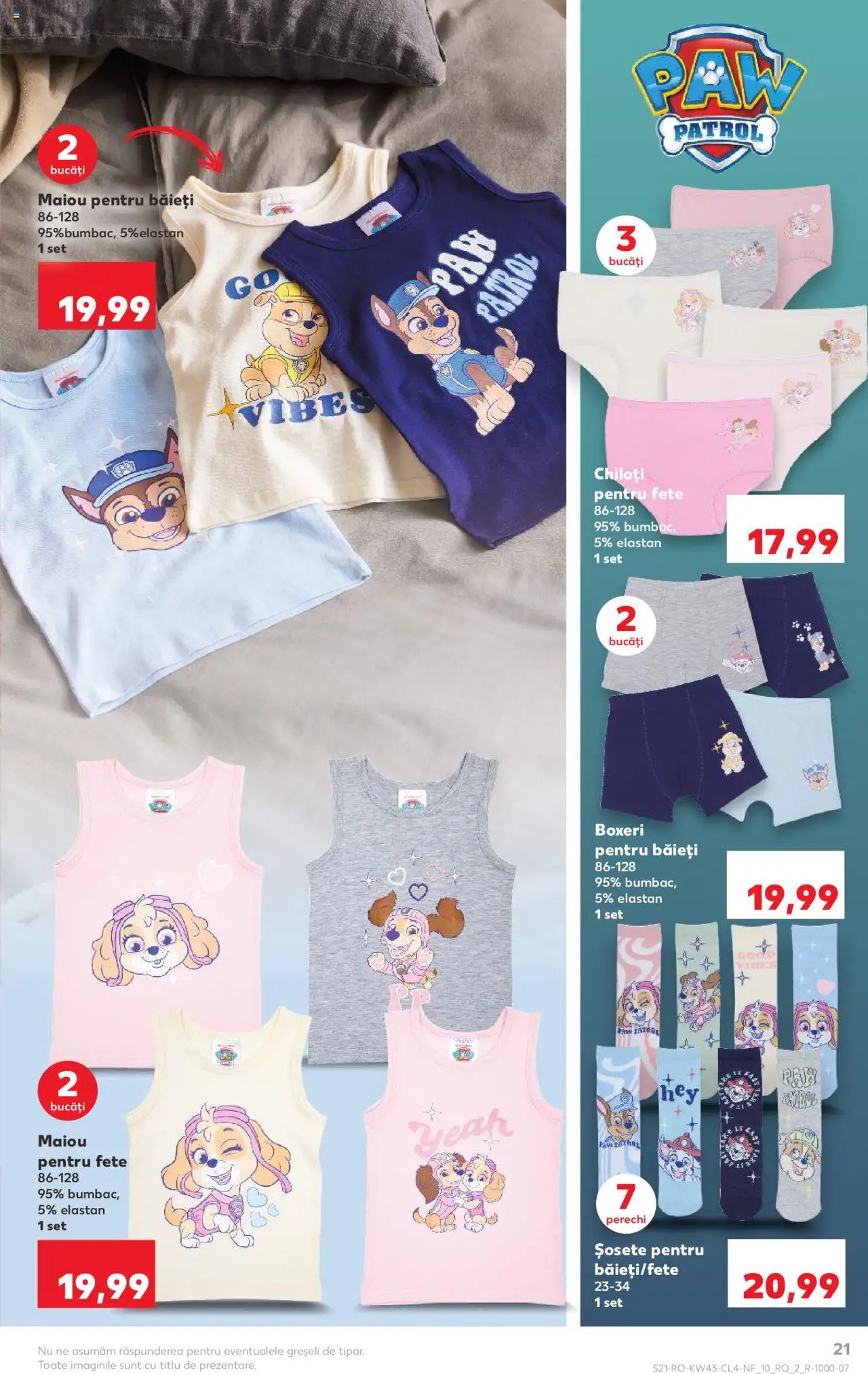 Noul catalog Kaufland – valabil de la 22.10.2025 | Pagină: 21 | Produse: Top, Chiloți, Șosete, Boxeri