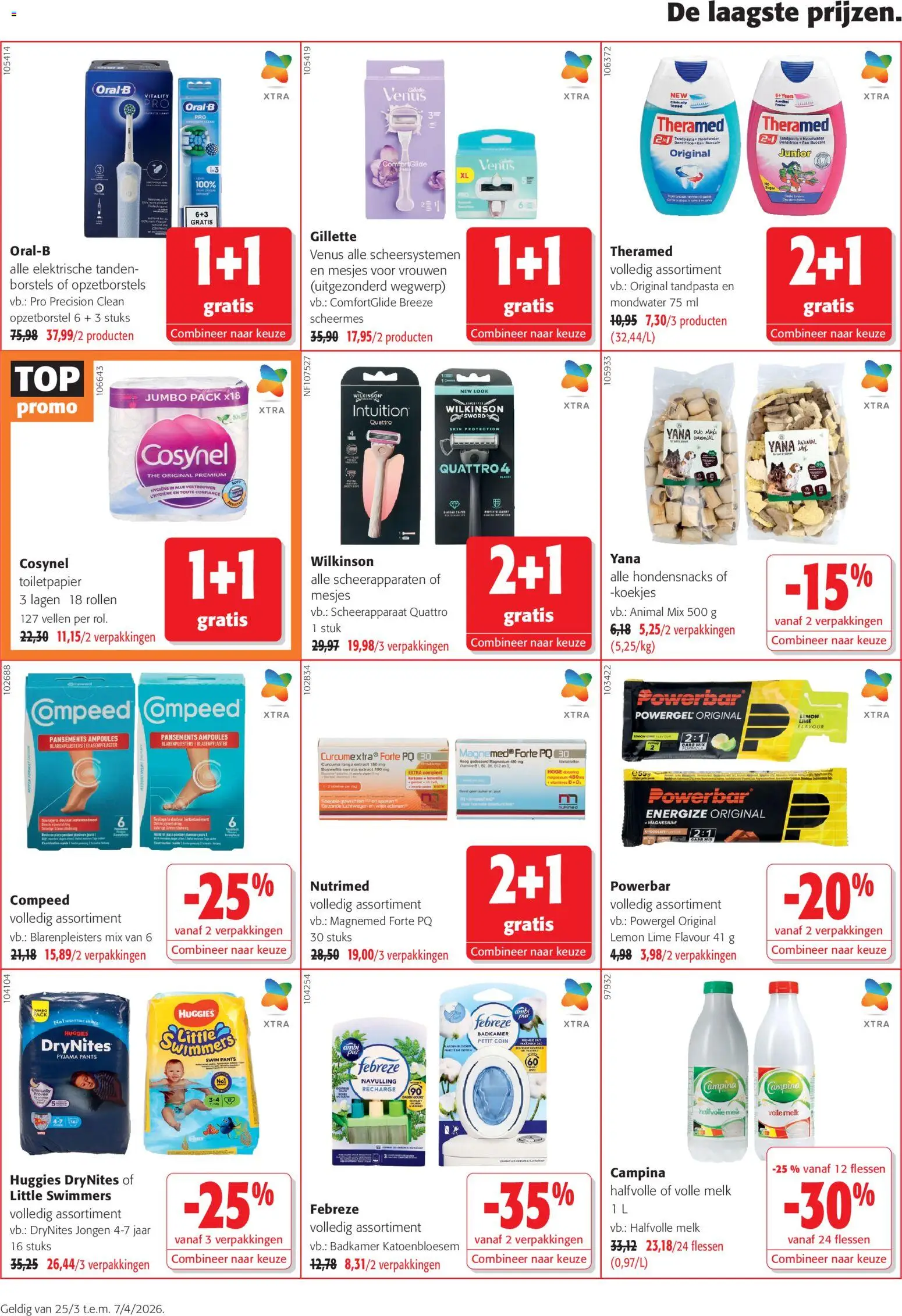 {H1} | Pagina: 16 | Producten: La, Scheermes, Tandpasta, Melk