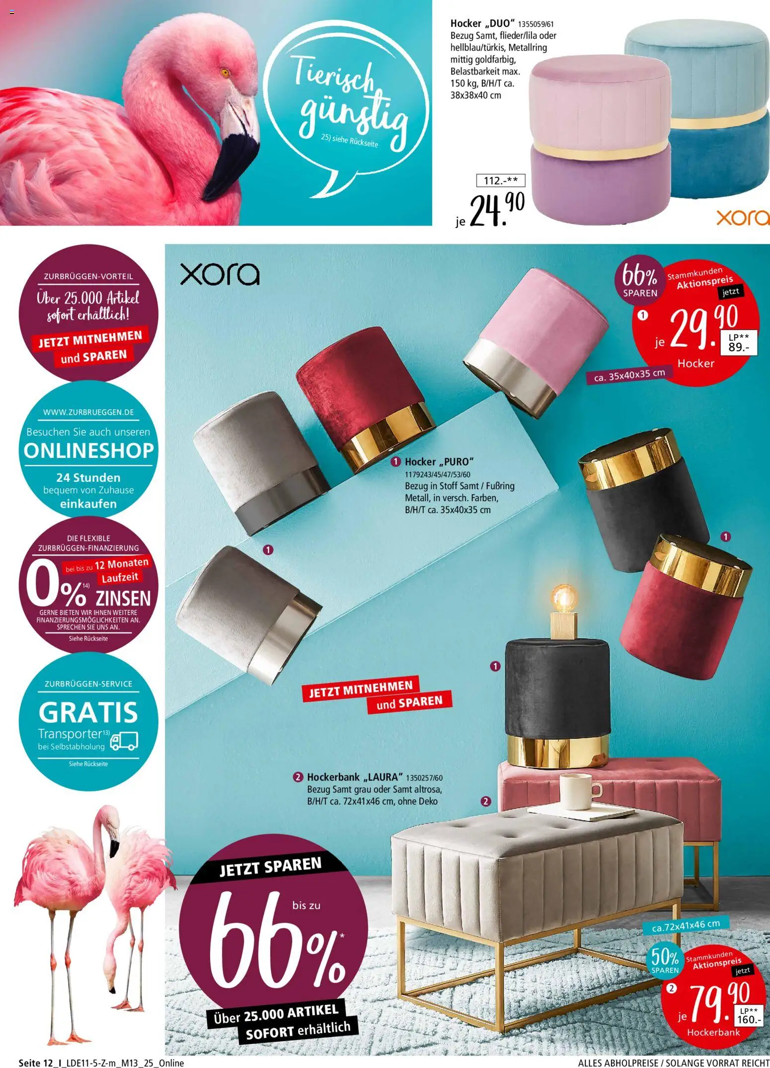 Zurbrüggen Z2-Junges Wohnen – gültig ab 08.11.2025 | Seite: 42 | Produkte: Hocker