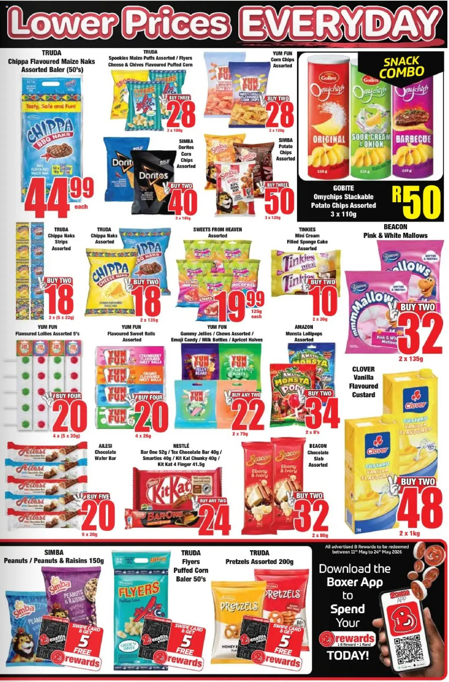 New Boxer catalogue – valid from 23.04.2026 | Page: 7 | Products: Corn, Cheese, Chocolate, Chips