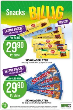 Forhåndsvisning av Kiwi kundeavis gyldig fra 16.03.2026 | Side: 10 | Produkter: Snacks, Kiwi, Plate