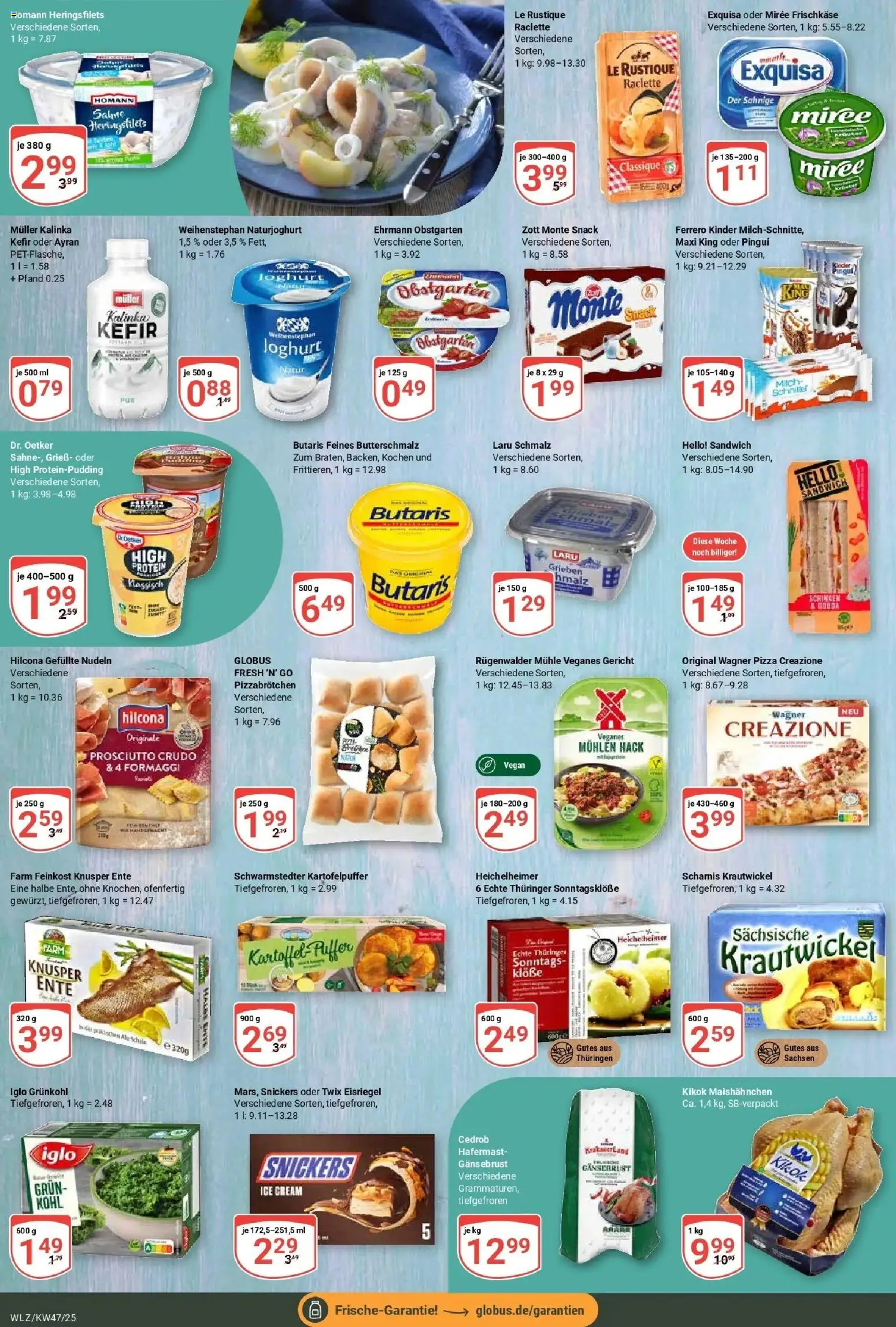 Globus prospekt Weischlitz	 – gültig ab 17.11.2025 | Seite: 8 | Produkte: Mühle, Wagner pizza, Twix, Schinken