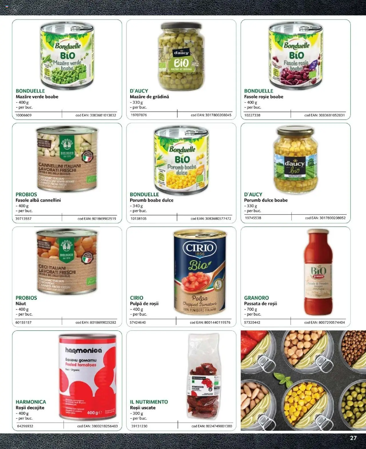 Noul catalog Selgros – valabil de la 09.02.2024 | Pagină: 27 | Produse: Mazăre, Roșii, Porumb, Fasole albă