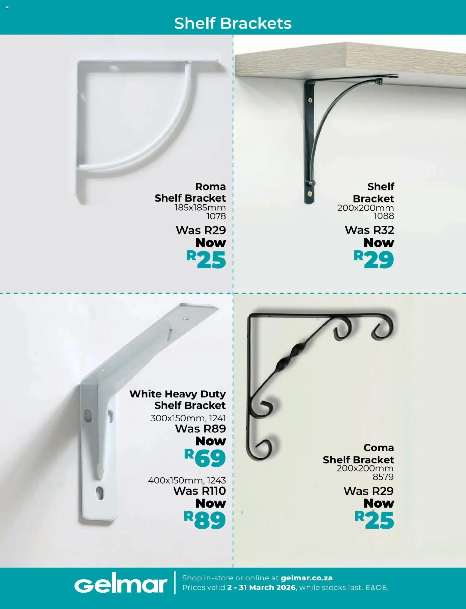 New Gelmar catalogue – valid from 02.03.2026 | Page: 9 | Products: Shelf
