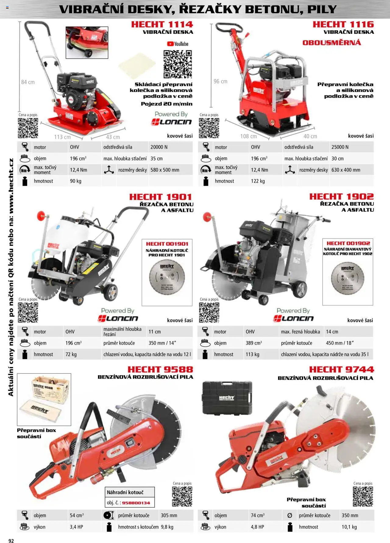 Hecht katalog - Podzim - zima 2025 od 01.09.2025 | Strana: 92 | Produkty: Box, Hecht, Řezačka, Pila