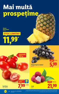 Ofertele Lidl valabile de la 27.12.2025 | Pagină: 4 | Produse: Struguri, Roșii, Ananas