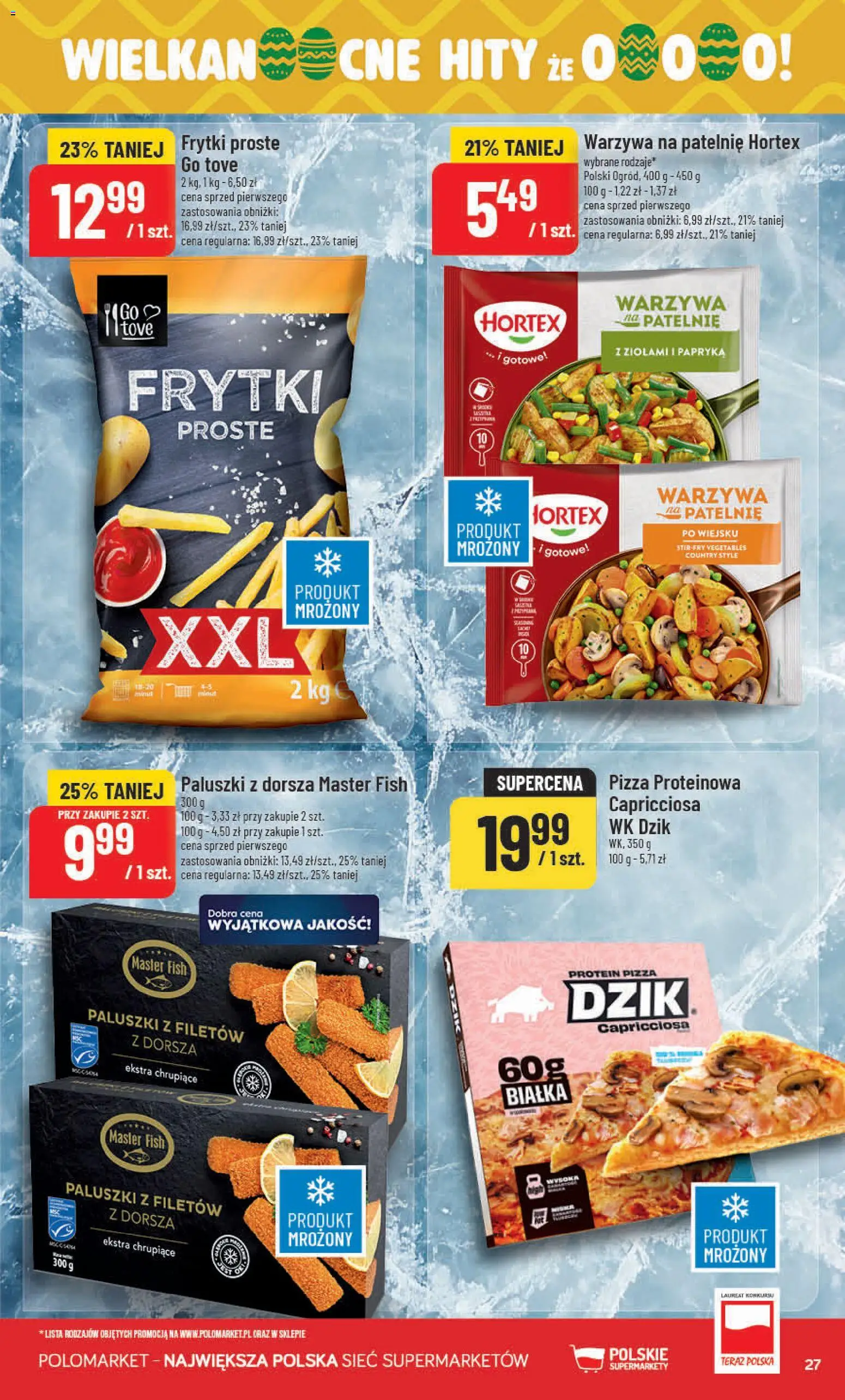 POLOmarket gazetka od 11.03.2026 | Strona: 27 | Produkty: Warzywa na patelnie, Papryka, Frytki, Warzywa