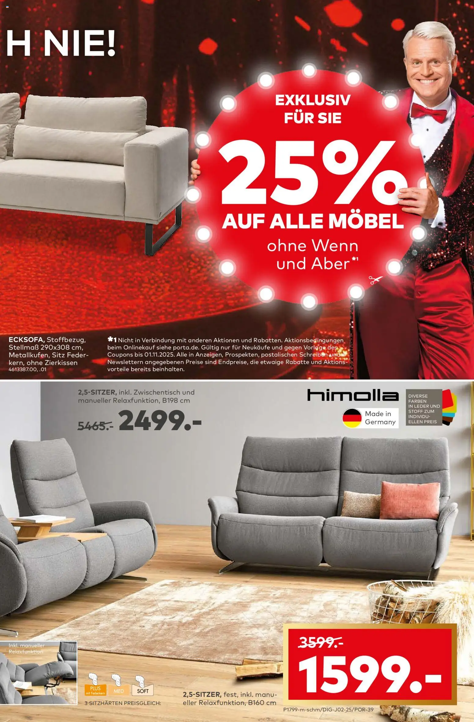 Porta! Möbiläums-Spar-Show mit Guido Cantz und 25% auf ALLE Möbel - Leipzig – gültig ab 27.10.2025 | Seite: 3