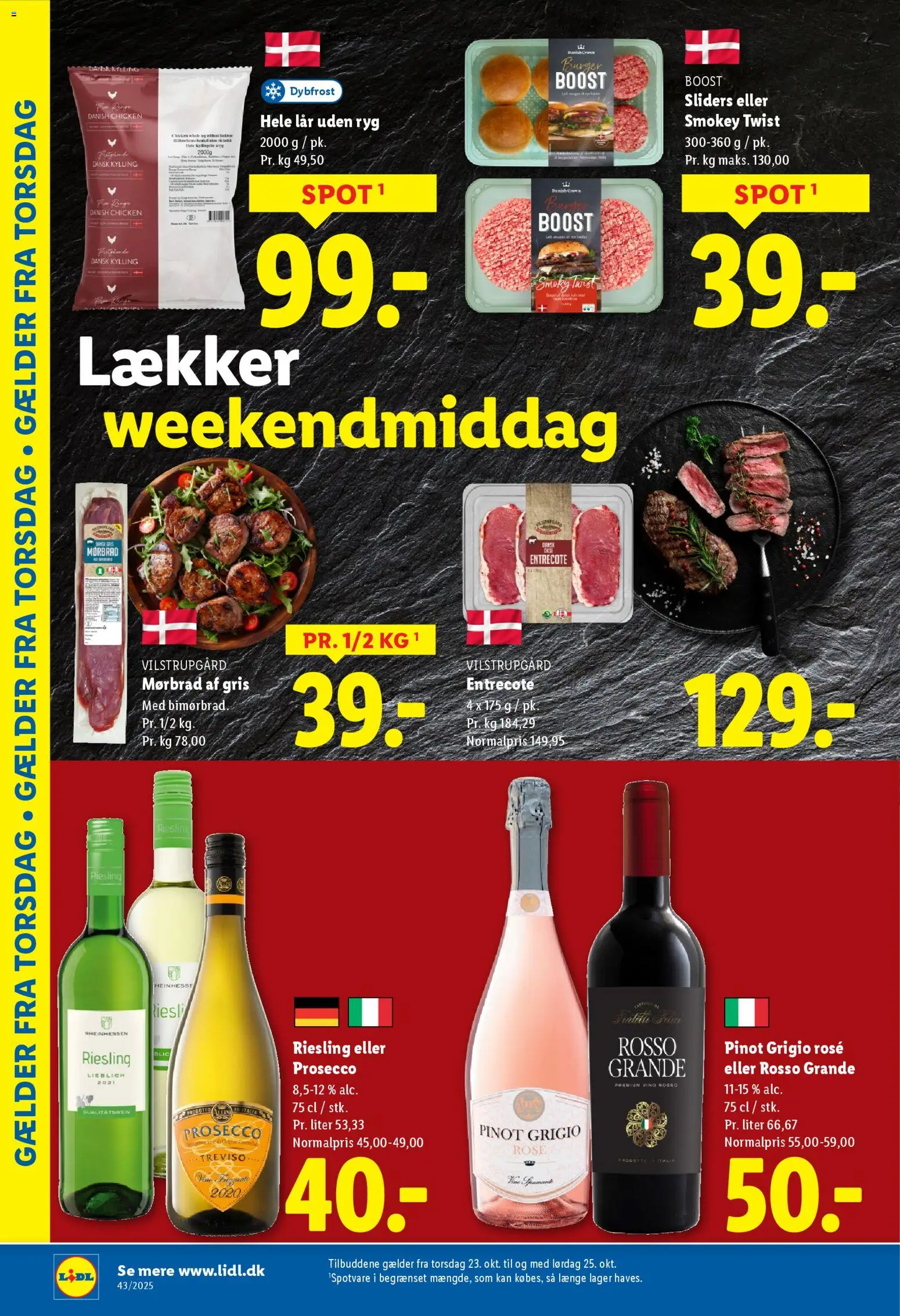 Lidl tilbudsavis – gyldig fra 23.10.2025 | Side: 2 | Produkter: Entrecote, Søm