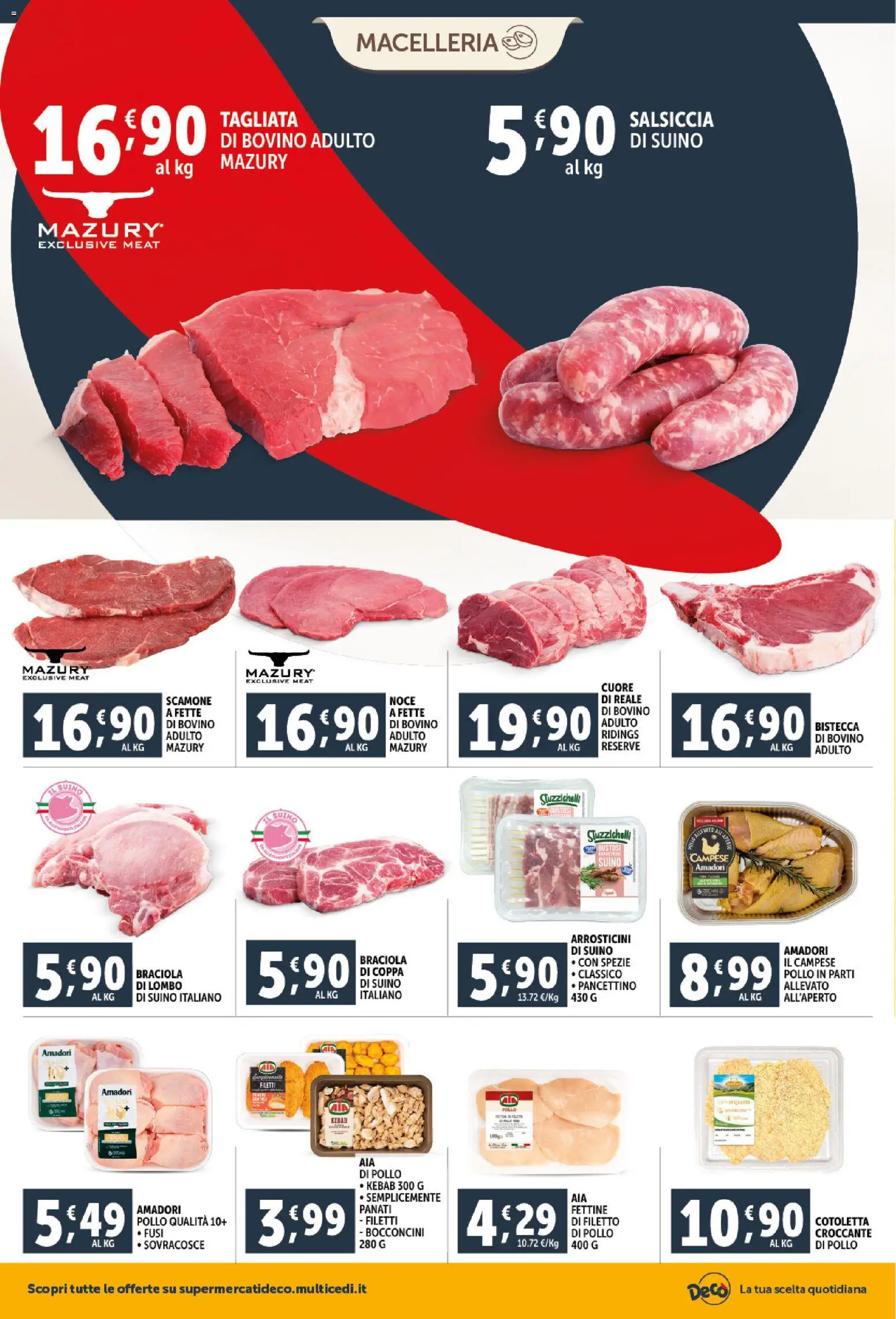 Volantino Decò del 06.03.2026 | Pagina: 6 | Prodotti: Bovino, Spezie, Salsiccia, Arrosticini