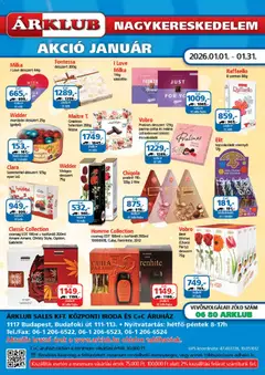 ÁRKLUB Akciós újság - amely érvényes a következő dátumtól: 01.01.2026