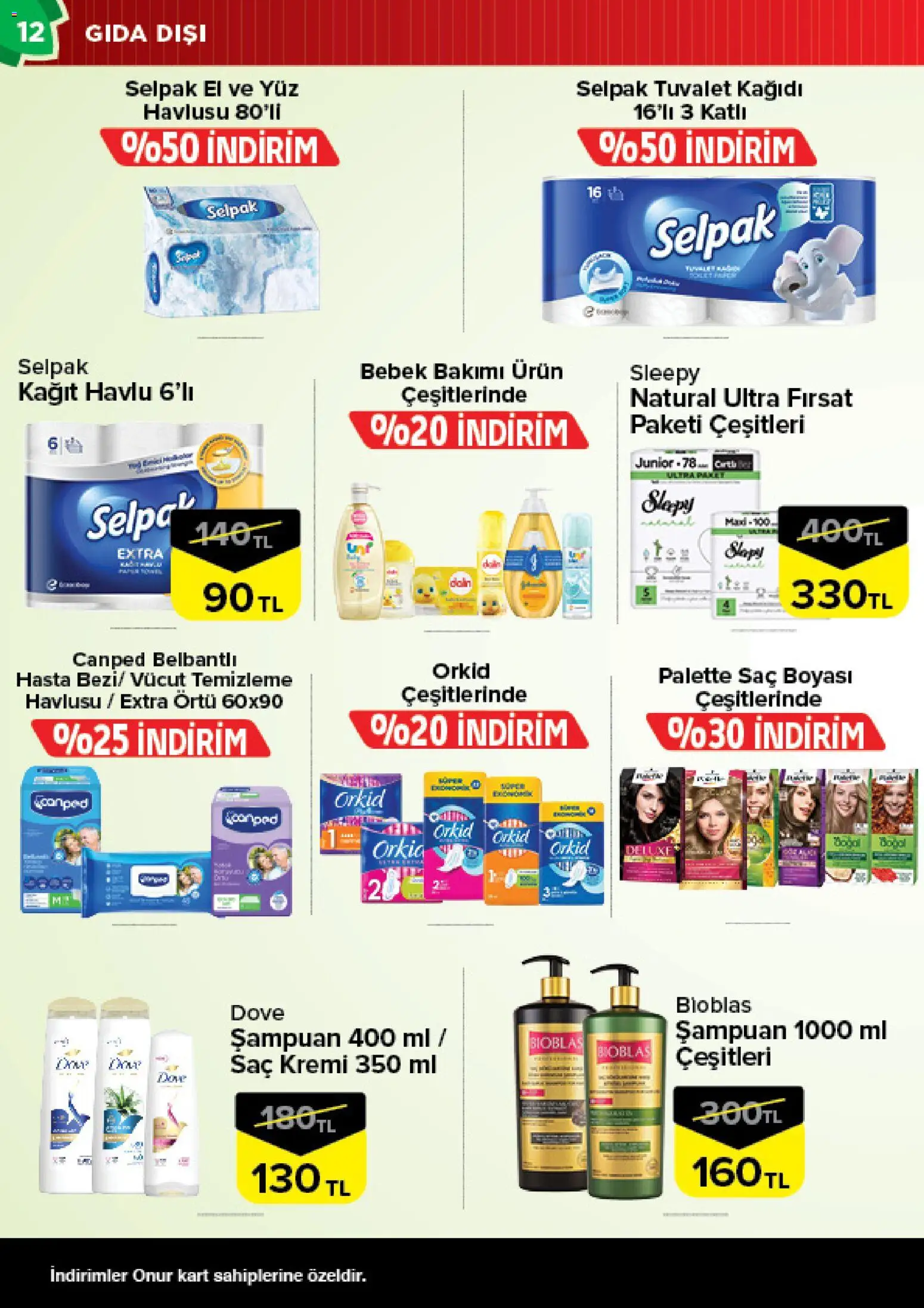 Onur Market Katalog - Bursa - 10.02.2026 tarihinden itibaren geçerlidir | Sayfa: 12