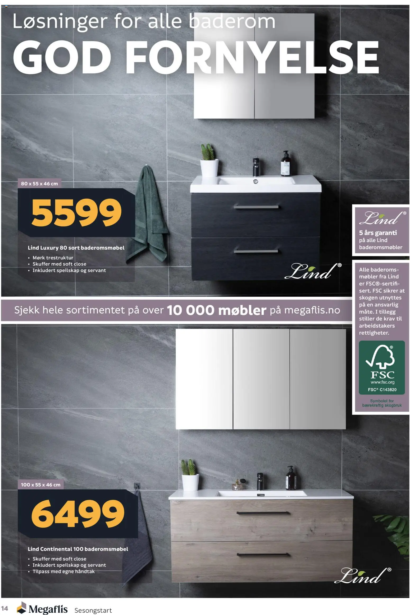 {H1} | Side: 14 | Produkter: Servant, Speilskap, Håndtak