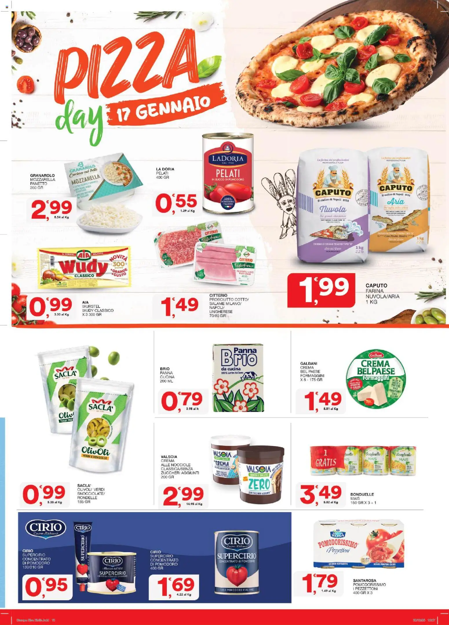 Volantino SISA del 15.01.2026 | Pagina: 13 | Prodotti: Succo, Panna, Nocciole, Mais