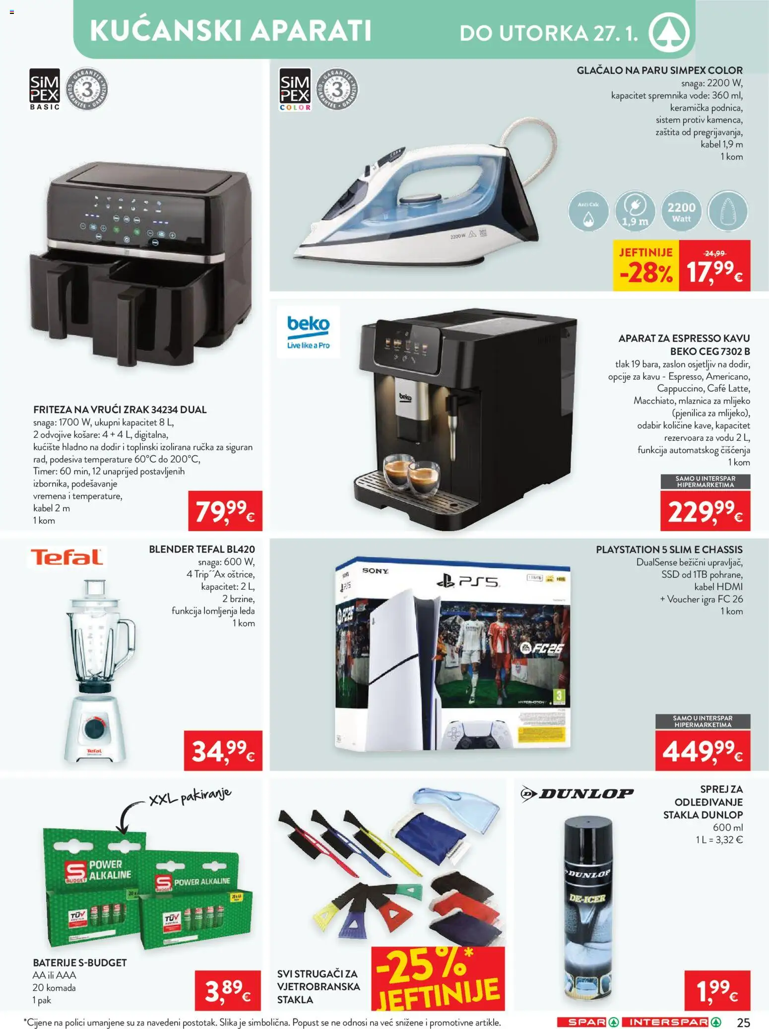 Spar katalog | vrijedi od 14.01.2026 | Stranica: 31 | Proizvodi: Friteza, Košare, Blender, Igra