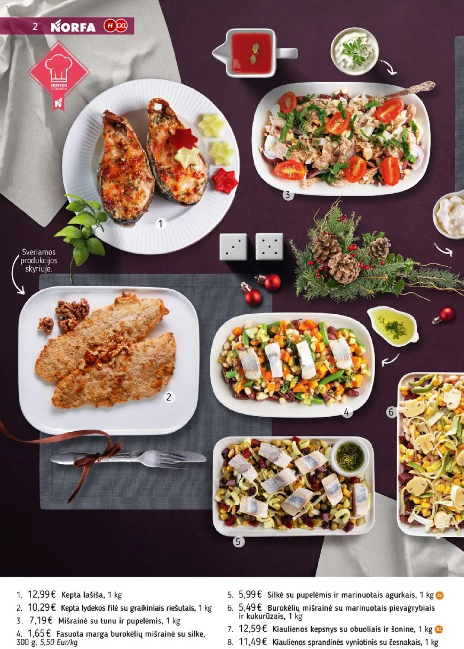 NORFA akcijos nuo 09.12.2025 | Puslapis: 2 | Prekių: Kiaulienos, Silkė
